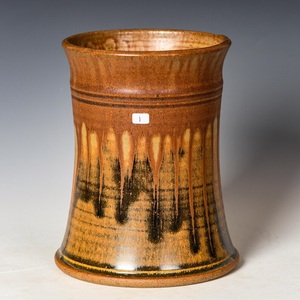Handcrafted Ceramic <b>Utensil</b> <b>Holder</b> Rustic Glaze Texture High Fired Stoneware Strong Build Heat Resistant <b>Kitchen</b> organizer - Product Image 2
