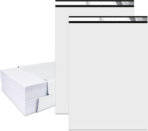 Sobres de Plástico Blanco para Envíos, con Grosor de 2.36mil, Bolsas de Envío Impermeables y Resistentes a Desgarros para Ropa - Product Image 5