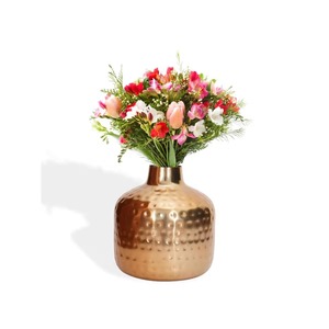 แจกันทองแดงพร้อมการจัดดอกกล้วยไม้สีขาว ของตกแต่งบ้านสไตล์มินิมอล - Product Image 2