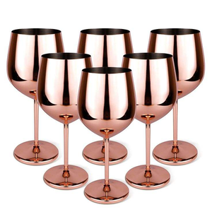 Offre Spéciale – Verres à Vin en Acier Inoxydable 304 de Haute Qualité, Durables, Personnalisables, Couleurs Métalliques Dorées, Origine Inde - Product Image 6