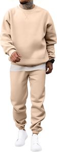 Conjunto Deportivo para Hombre, Sudadera con Capucha y Pantalones Color Verde Oliva, Estilo Casual, Manga Larga, 100% Algodón, Transpirable, Corte Regular - Product Image 2