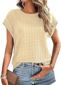 Camiseta Casual de Mujer con Cuello Redondo y Manga Corta, Tejido de Punto de Alta Calidad Anti-Pilling, Logotipo Personalizado, Ropa de Verano 2026 - Product Image 2