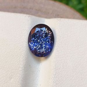 Piedra Preciosa Natural de Iolita y Piedra del Sol, Corte Ovalado Facetado con Iridiscencia, para Fabricación de Joyería DIY - Product Image 6