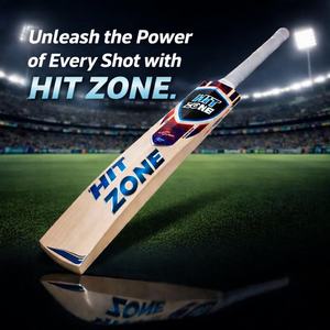 Bate de Críquet Profesional de Grado 1 de Madera de Sauce Inglés, el Mejor Bate para Pelotas Duras para Jugadores y Cricketeros con Tamaño y Logotipo Personalizados - Product Image 1