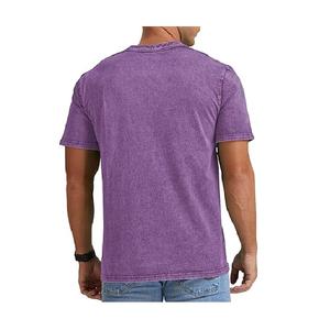 T-shirt homme décontracté à manches courtes, grande taille, en coton épais uni, 100% coton, meilleur prix direct usine du Bangladesh - Product Image 2