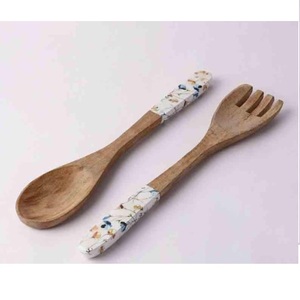 Home Hotel Restaurant Wooden Cutlery Use Handcrafted Wooden Cutlery for Kitchen <b>Tabletop</b> Flatware Sets - Product Image 5