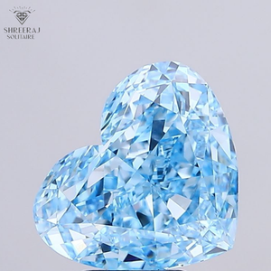 Diamante Suelto en Forma de Corazón Azul Hielo de 5.00 Quilates, Forma Elegante, Azul Intenso, Cultivado en Laboratorio CVD, Certificado IGI, Color Único - Product Image 2