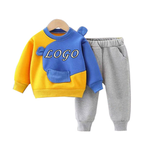 Girls <b>Pink</b> Unicorn Print <b>Sweatshirt</b> Set Casual Full Sleeve Crew Neck Cotton Tracksuit Spring Loose Fit Cartoon Design Two Piece - Product Image 5