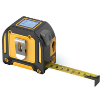 Télémètre laser infrarouge industriel 60M, outil de mesure 3-en-1, ruban à mesurer 5M, étanche IP54, précision 0,5 mm, écran LCD numérique