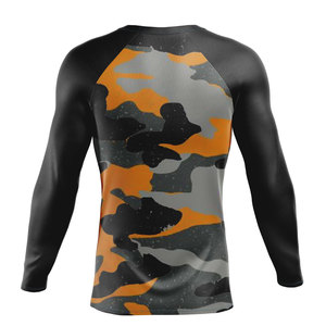 T-shirt de compression à manches longues pour hommes, haute qualité, pour la natation, le surf, la lutte, vente en gros, Rashguard MMA - Product Image 2