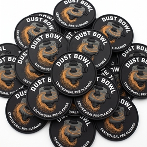 Parche Redondo de PVC y Goma Directo de Fábrica, Diseño Personalizado de Roca Apilada para Senderismo, Insignia con Gancho y Bucle - Product Image 6
