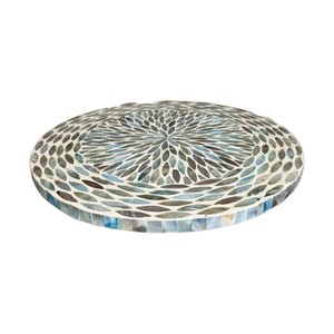 ถาดหมุนฝังเปลือกหอยกาบปะการัง - Product Image 2