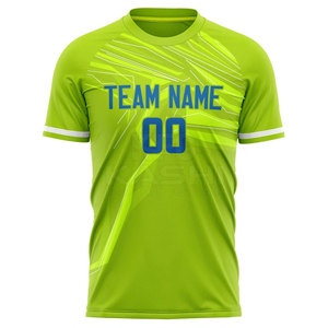 Maillot de football pour homme, impression personnalisée, manches courtes, 100% polyester, léger, séchage rapide, vêtements de sport, utilisation durable, directement de l'usine - Product Image 2