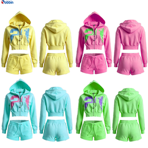 Conjunto de 2 Piezas de Ropa para Mujer, Top Corto y Pantalones Cortos, Ropa Urbana de Verano, Nuevas Llegadas, Más Vendidas y de Moda - Product Image 5