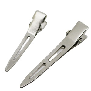 Pinces à cheveux professionnelles en acier inoxydable, petites pinces bec de canard en métal pour outils de coiffure en salon, vente en gros - Product Image 2