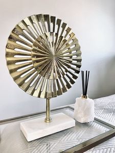 Objetos decorativos de metal antiguos, esculturas para decoración de interiores de casas de lujo, adorno artístico para mesa. - Product Image 4