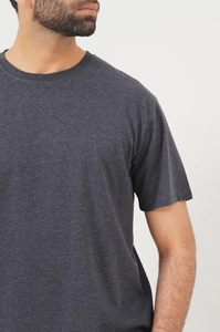 T-shirt de haute qualité pour homme, design tendance, décontracté, en coton lourd 100%, coupe ample, uni - Product Image 3