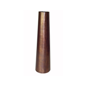Vase décoratif en aluminium de luxe avec motifs floraux ajourés pour des intérieurs élégants - Product Image 1