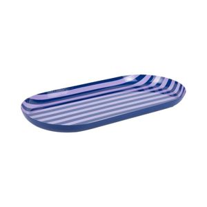 Modern <b>Round</b> Serving <b>Tray</b> Striped Design Decorative Coffee <b>Table</b> Platter Kitchenware Serving Plate For Home Decor Restaurant - Product Image 3