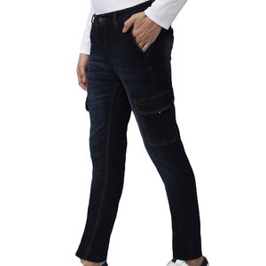 Chaqueta Vaquera Personalizada para Hombre, Lavada con Piedras, Corte Ajustado, Algodón Elástico, Cintura Alta, Ligera, Impermeable, Transpirable, Estilo Casual - Product Image 4