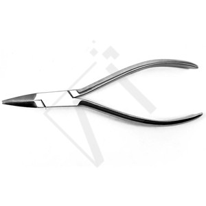 Pince à bec plat Accuram Dental 14 cm en acier inoxydable, outil orthodontique de précision pour maintien de fil, instrument de laboratoire orthodontique - Product Image 5