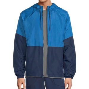 Custom Quality Mens Jackets Streetwear <b>Windbreaker</b> Tracksuit Front Zip Color Block Elasticated Trims 100% Nylon Jackets - Product Image 3