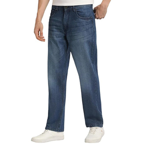 Jean en denim de haute qualité, taille mi-haute, coupe slim, design personnalisé, décontracté, pour hommes et garçons, style urbain, nouveau, long et vintage - Product Image 3