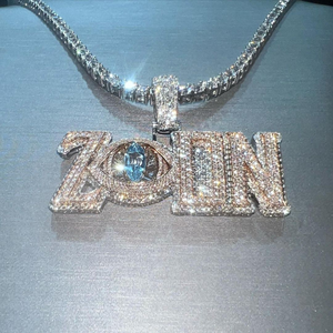 Designer Hip Hop Pendant with Chain | 925 Sterling Silver | Fine Jewelry Supplier - Product Image 5