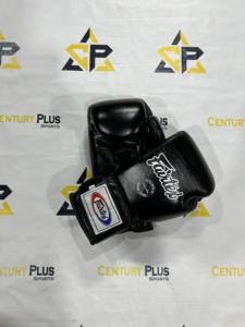 ถุงมือชกมวย RTS คุณภาพสูง หนังแท้ สีดำ Fair Tex สำหรับมืออาชีพ MMA มวยไทย Fair Tex - Product Image 4