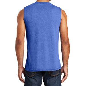 Wholesale 100% Cotton Gym Training Vest for <b>Men</b> Custom New Fitness Stringer <b>Running</b> <b>Singlet</b> Plus Size Breathable Knitted Weave - Product Image 3