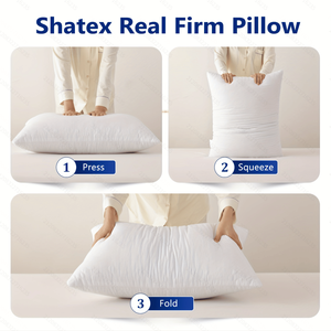 Cuscino King Size Bianco a Media Fermezza Serie 2000 per Lettura e Riposo a Letto - Product Image 3