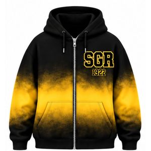 Conjunto Deportivo Oversize Tie Dye para Mujer de Sigma Gamma Rho, Color Negro y Dorado, Sudadera con Letras Griegas Personalizadas, Pantalones Deportivos, Ropa Casual de Sororidad - Product Image 4