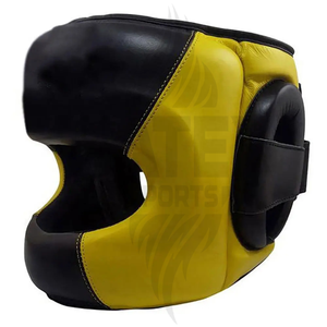Protector Facial de Boxeo de Alta Calidad, Protector de Cabeza de Cuero para Hombre, MMA, Totalmente Protegido, Personalizable - Product Image 3