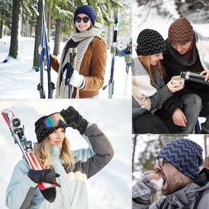 Bonnets thermiques respirants personnalisés pour le sport et les affaires, pour la saison hivernale, bonnets personnalisés pour adultes en acrylique 100% - Product Image 6