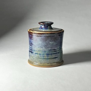 Striped Artisan <b>Storage</b> Canister Secure Lid Freshness Seal Multi Tone Finish Durable Build Elegant <b>Kitchen</b> Organizer - Product Image 5