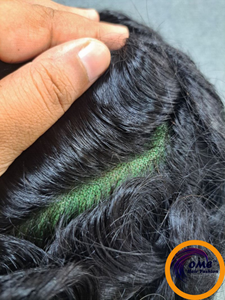 Peluca de Cabello Humano 100% OME Australia con Frente de Encaje, Ajuste Cómodo, Estilo Liso, Color 1B Negro/Marrón/Mezcla - Product Image 3