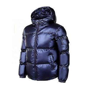 100% Polyester ODM OEM conception personnalisée enduit Hip Hop hiver doudounes plume de canard Nylon capuche chaud bulle bouffée lumière de remplissage - Product Image 5