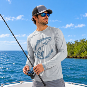 Chemise de pêche athlétique personnalisée 140 g/m² pour homme, protection UV, vêtements de sport pour la pêche, pour les marques de pêche - Product Image 2