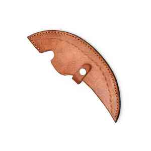 Cuchillo para Pizza de Acero Inoxidable Hecho a Mano, Cuchillo Ulu con Mango de Madera Premium y Funda de Cuero Genuino - Product Image 6