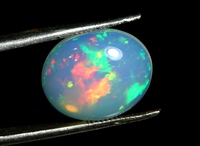 Opale d'Éthiopie Naturelle Premium, Cabochon, Pierre Précieuse Libre, Opale Arc-en-ciel à Effet de Feu pour la Fabrication de Bijoux, Pierre Précieuse en Gros