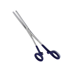 Pinzas Hemostáticas Manuales Rectas para Uso Quirúrgico, Color Azul Marino, Empuñadura de PVC, Acero Inoxidable Dentado de Alta Calidad - Product Image 1