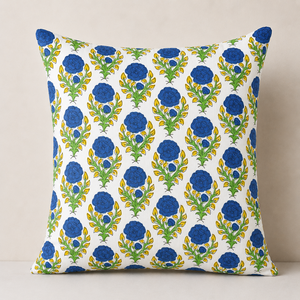 High Quality Pure Cotton Handcrafted Luxury Throw Pillow Cover Zipper Closure Washable Anti-Bacterial Floral/Festival/Portrait - Product Image 4