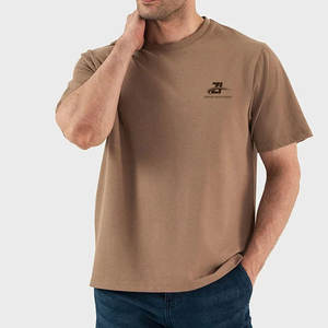 Camiseta Holgada de Algodón 100% para Hombre, Venta al Por Mayor, Impresión de Logotipo Personalizado, Mangas Cortas, Servicio OEM - Product Image 4