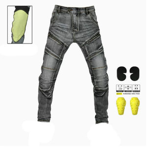 Pantalones Vaqueros de Motocicleta Reforzados con Aramida DAIZEN STAR para Hombre, Armadura de Rodilla CE, Tela de 220g, para Todas las Estaciones - Product Image 1