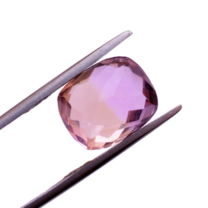 Ametrina AAA+ de 10x12 mm, piedra facetada de corte cuadrado, ametrina natural bicolor rara, piedra preciosa semipreciosa suelta para joyería. - Product Image 1