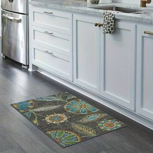 Maples Rugs Reggie Floral <b>Runner</b> Rug Non-Slip Machine-Washable <b>Carpet</b> for Hallway Entry Bedroom Bathroom or Office - Product Image 4