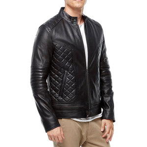 High Quality Men's <b>Winter</b> <b>Leather</b> <b>Jacket</b> New Arrival Stand Collar Custom High Street Style XL Size Light Canvas <b>jacket</b> for men - Product Image 1