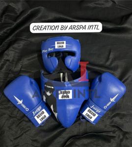 Ensemble de boxe professionnel en cuir de vachette véritable de haute qualité 2026, style de combat gagnant, personnalisable avec impression sur mesure - Product Image 3