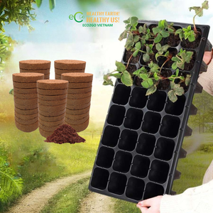 Disques de coco premium sans filet avec une bonne rétention d'eau et une aération optimale pour semis - D25mmxH10mm, expansion 35-40ml - Product Image 3