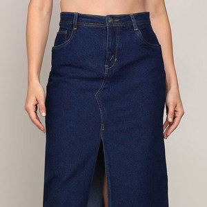 Jupes en jean midi pour femmes, 100 % denim de haute qualité, tendance, confortables et élégantes. - Product Image 1